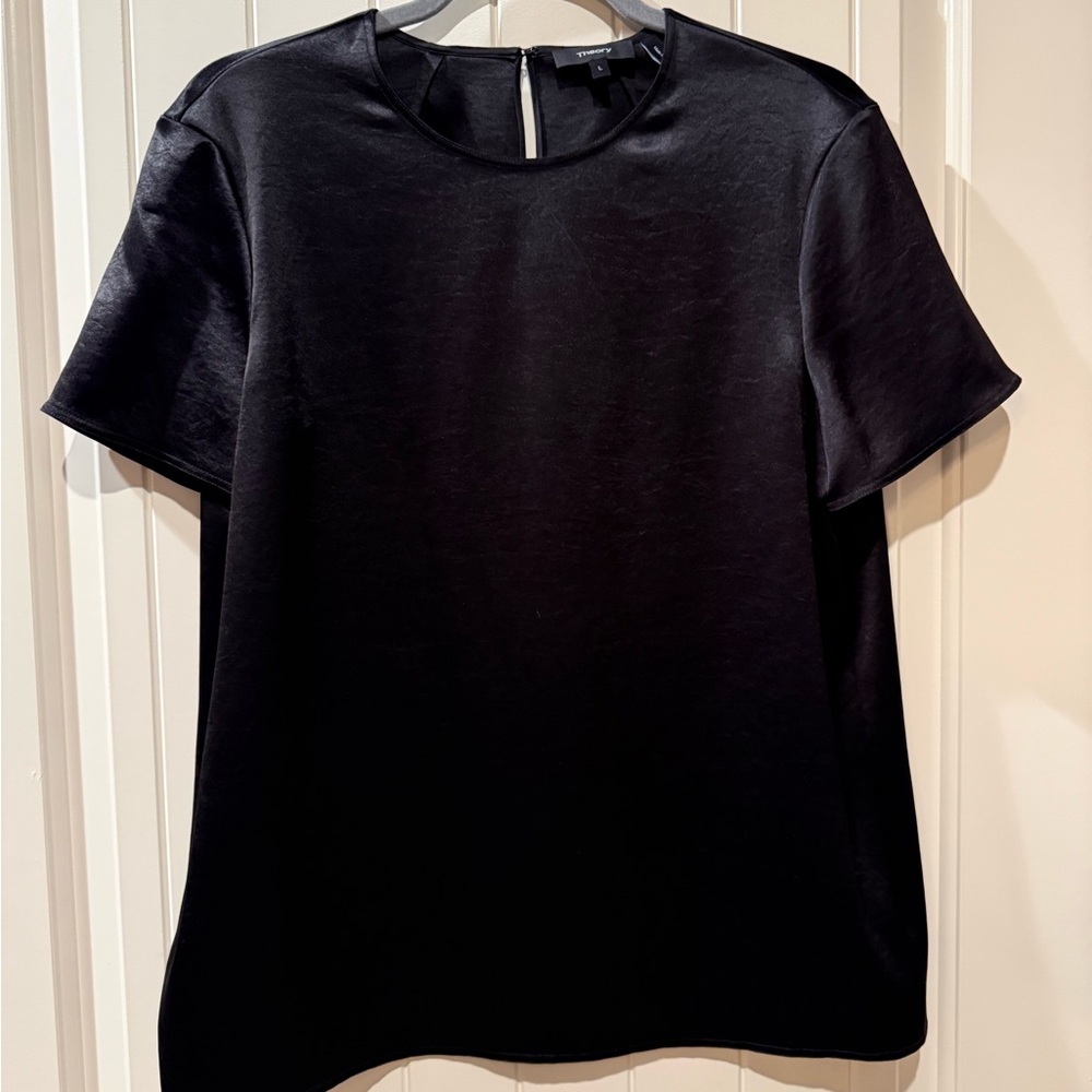 Theory Black Short Sleeve Top